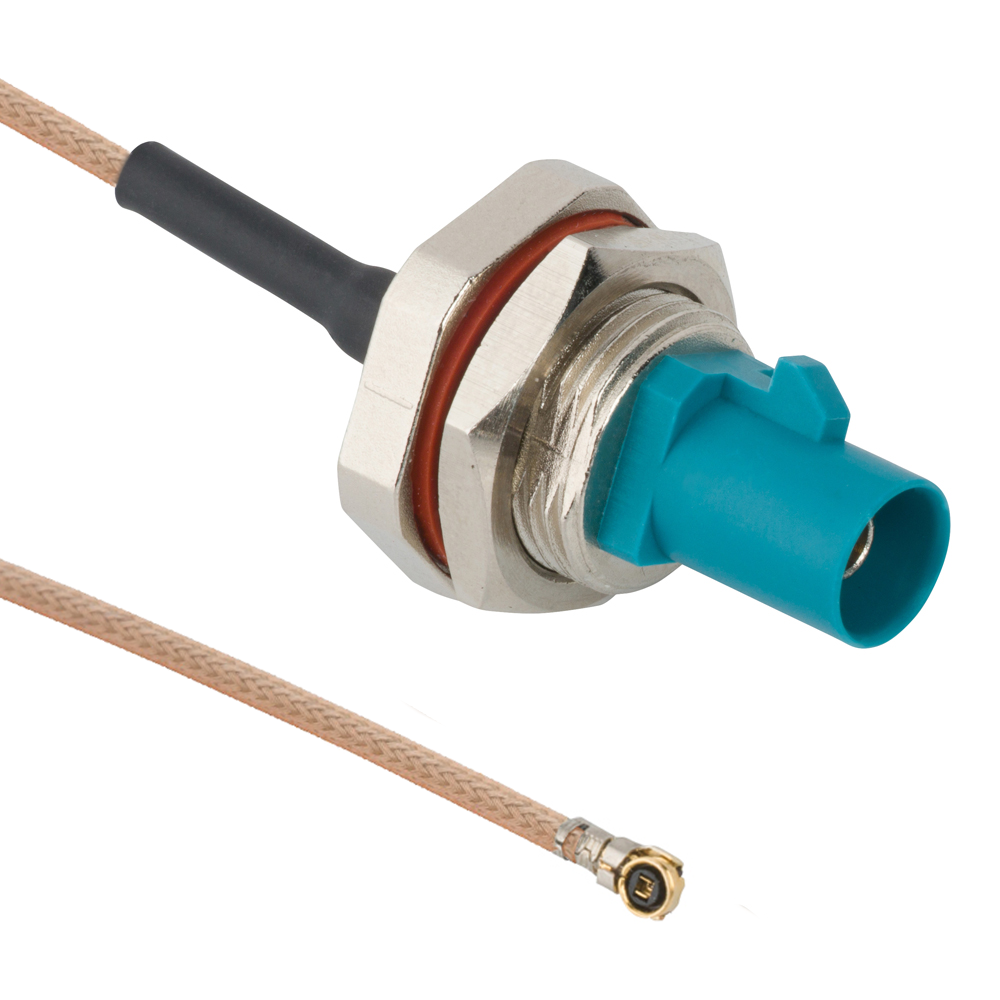 AMC To IP67 FAKRA Bulkhead Cable Assemblies
