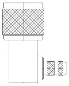 Mini-UHF Right Angle Crimp Plug RG-174 RG-188 RG-316 Times LMR-100A 50 Ohm
