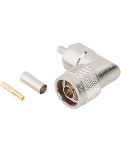 N-Type Right Angle Crimp Plug RG-55 RG-142 RG-223 RG-400 50 Ohm