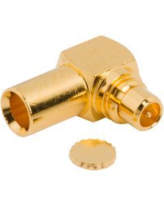 MMCX Right Angle Solder Plug 0.085-inch Conformable 0.086-inch Conformable RG-405 50 Ohm