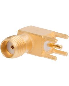 SMA PCB Through Hole Right Angle Jack 50 Ohm