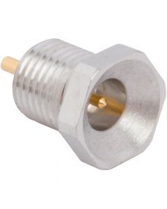 PSMP Straight Smooth Bore Receptacle Jack Round Post Thread-in 50 Ohm