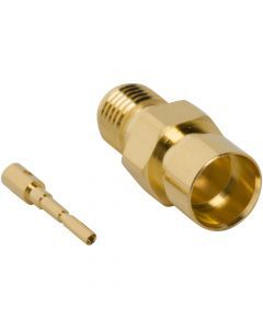 SMA Straight Solder Jack RG-401 0.250-inch Conformable Times Tflex 401 50 Ohm