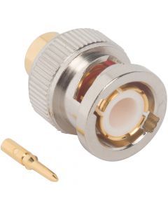 BNC Straight Solder Plug 0.250-inch Conformable RG-401 Times Tflex 401 50 Ohm