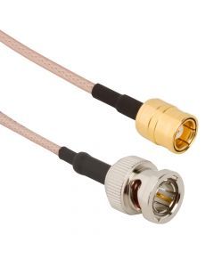 BNC Straight Plug to Mini-SMB Straight Plug RG-179 75 Ohm 24 inches