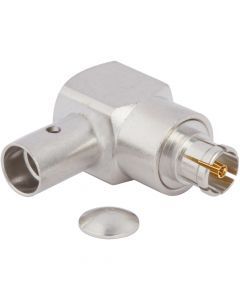 PSMP Right Angle Solder Plug 0.141-inch Conformable RG-402 Times Tflex 402 50 Ohm