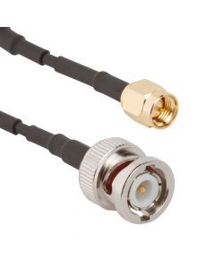 BNC Straight Plug to SMA Straight Plug RG-174 50 Ohm 3 Inches