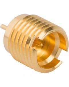 SMP Straight Limited Detent Receptacle Jack Round Post Thread-in 50 Ohm