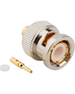 BNC Straight Solder Plug 0.141-inch Conformable RG-402 Times Tflex 402 50 Ohm