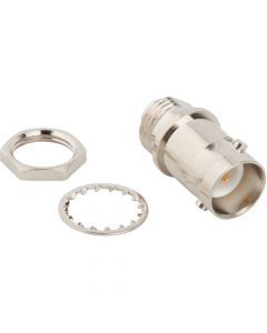 AMC Jack to RP-BNC Jack Adapter 50 Ohm Straight Bulkhead