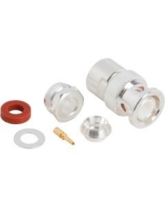 M39012/16-0101 BNC Straight Clamp Plug RG-58 RG-141 Times LMR-195 50 Ohm QPL Approved