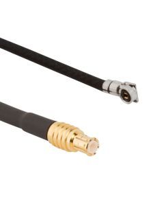 AMC4 Right Angle Plug to MCX Straight Plug 1.13 mm 50 Ohm 200 mm