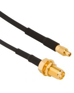 BNC Straight Plug to Mini-SMB Right Angle Plug RG-179 75 Ohm 18 inches