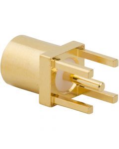 MMCX Straight PCB Jack Through Hole 50 Ohm Non-Magnetic
