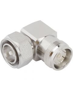 4.3-10 Plug to 4.3-10 Jack Adapter 50 Ohm Right Angle
