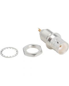 M39012/21-0002 BNC Straight Receptacle Jack Solder Cup Bulkhead Front Mount 50 Ohm QPL Approved