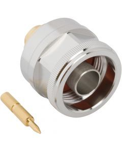 N-Type Straight Solder Plug RG-401 0.250-inch Conformable Times Tflex 401 50 Ohm