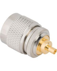 MMCX Jack to N-Type Plug Adapter 50 Ohm Straight