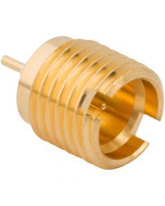 SMP Straight Smooth Bore Receptacle Jack Round Post Thread-in 50 Ohm