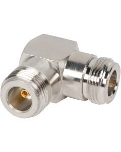 N-Type Jack to N-Type Jack Adapter 50 Ohm Right Angle