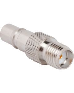 QMA Jack to SMA Jack Adapter 50 Ohm Straight
