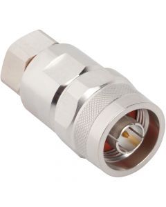 N-Type Straight Clamp Plug Times LMR-400 Optimized Belden 9913 50 Ohm IP67 Field Installable