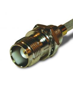 TNC Straight Solder Jack 0.141-inch Conformable RG-402 Times Tflex 402 Bulkhead Front Mount 50 Ohm