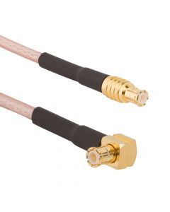 MCX Right Angle Plug to MCX Straight Plug RG-316 50 Ohm 24 inches