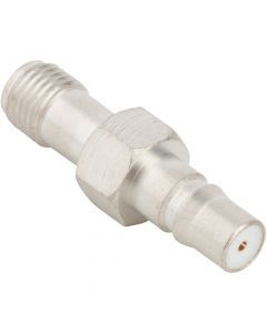 QMA Jack to SMA Jack Adapter 50 Ohm Straight