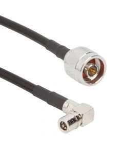 N-Type Straight Plug to QMA Right Angle Plug LMR-240 50 Ohm 250 Millimeter