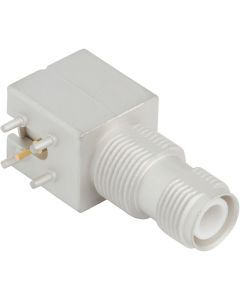 RP-TNC Right Angle PCB Jack Through Hole Bulkhead Rear Mount 50 Ohm
