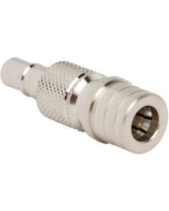 QMA Plug to QMA Jack Adapter 50 Ohm Straight