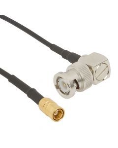 BNC Right Angle Plug to SMB Straight Plug RG-174 50 Ohm 1 M