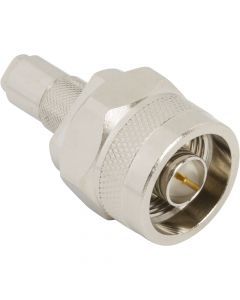 N-Type Plug to 1.0-2.3 Plug Adapter 75 Ohm Straight