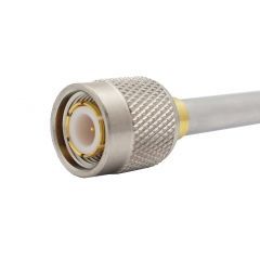 TNC Straight Solder Plug 0.250-inch Conformable RG-401 Times Tflex 401 50 Ohm