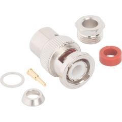 BNC Straight Clamp Plug RG-58 RG-141 Times LMR-195 50 Ohm