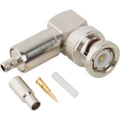 BNC Right Angle Crimp Plug RG-174 RG-188 RG-316 Times LMR-100A 50 Ohm
