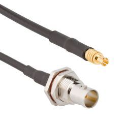 BNC Straight Bulkhead Jack to MCX Straight Plug B4855R 75 Ohm 3 M 12G