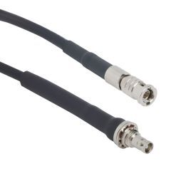HD-BNC Straight Bulkhead Jack IP67 to HD-BNC Straight Plug B4855R 75 Ohm 750 mm 12G