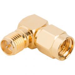 RP-SMA Jack to SMA Plug Adapter 50 Ohm Right Angle