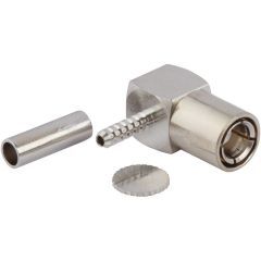 SMB Right Angle Crimp Plug RG-178 RG-196 50 Ohm