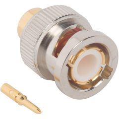 BNC Straight Solder Plug 0.250-inch Conformable RG-401 Times Tflex 401 50 Ohm