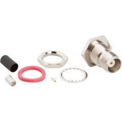 TNC Straight Crimp Jack RG-178 RG-196 Bulkhead Rear Mount 50 Ohm IP67