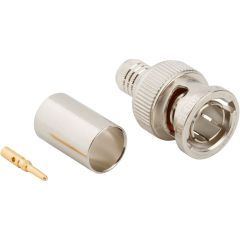 BNC Straight Crimp Plug RG-59 20AWG RG-59DS 75 Ohm
