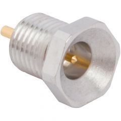 PSMP Straight Smooth Bore Receptacle Jack Round Post Thread-in 50 Ohm