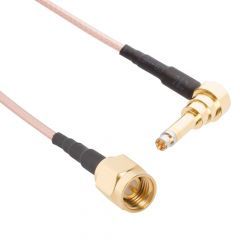 SMA Straight Plug to Switch Probe Right Angle Plug 1.37 mm 50 Ohm 250 mm