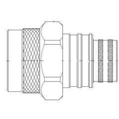 N-Type Straight Crimp Plug Times LMR-600 Optimized 50 Ohm