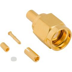 SMA Straight Crimp Plug 1.37 mm Micro-cable 50 Ohm