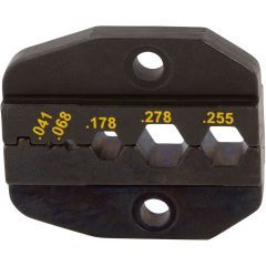 Die Set Hex Cavity Dimensions are 0.041 0.068 0.178 0.255 0.277