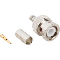 BNC Straight Crimp Plug RG-58 RG-141 Times LMR-195 50 Ohm